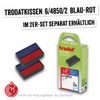 Trodat Printy Date Stamp with Text Self-Inking Blue and Red