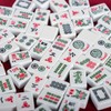 Jongyance American Mahjong Set with Blue Carrying Bag, 166 White