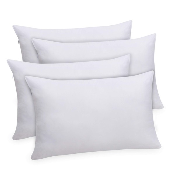 Queen Size 4 Pack Pillow Inserts, Pillows for Sleeping 4