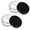 2Pcs 10ml/0.34oz Plastic Empty Travel Small Loose Powder Compact Makeup