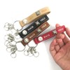 Wachifudo Dayan Cat Dayan Genuine Leather Metal Belt Key, Brown,
