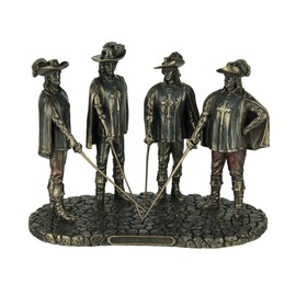 Veronese Design The Musketeers All for One Bronze Finished Statue