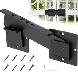 9-Inch Heavy Duty Flip Gate Latch with 4 Padlock Holes 4mm Thick Carbon Steel Adjustable Door Latch for Sliding/Swing Gates, Barn, Shed, Garage, Yard, Fence (9 inch)