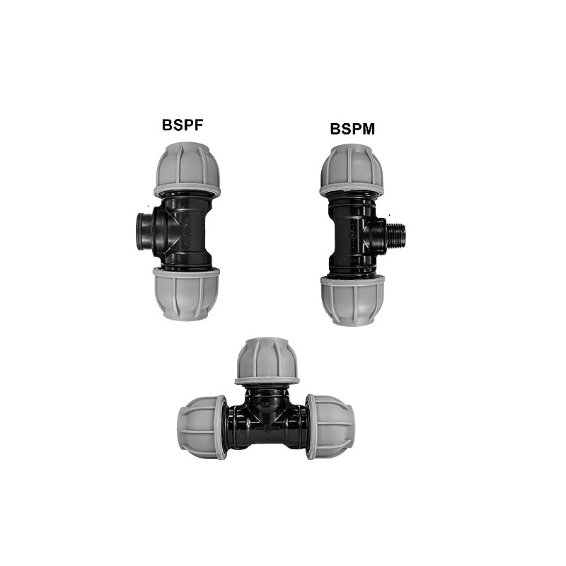 MDPE Compression Connector Fittings 25mm LDPE Water Pipe Elbow Valve