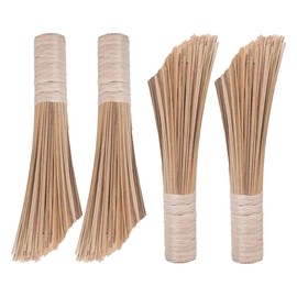4 Pack Wok Brush, Bamboo Pot Brush, Kitchen Cleaning Brush, Wok Cleaning Brush,Pan Brush for Cleaning Dishes, Cast Iron Pots, Pans and Sink (Rope - Beveled)