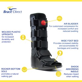 Brace Align Air CAM Walker Fracture PDAC Approved L4360 and L4361 Boot Tall - Medical Recovery, Protection and Healing Boot - Toe, Foot or Ankle Injuries