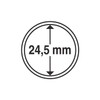 Leuchtturm Coin Capsules Inner Diameter 24.5 mm Pack of 100