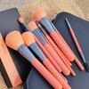 Docolor - Juego de 10 brochas de maquillaje, Melocotón neón