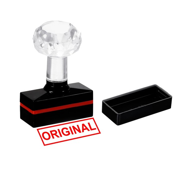 PATIKIL Original Stamp Self Inking, Red Ink Office Stamps Pre