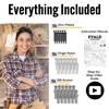 EVALD Floating Shelf Brackets w/ Lip | Hidden Black Carbon