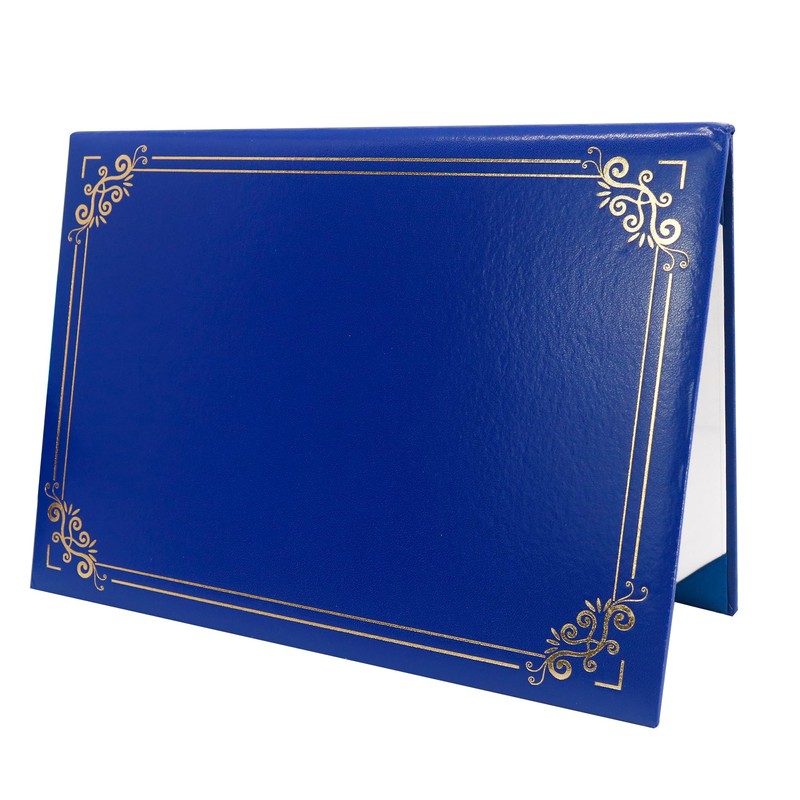 GraduationMall Diploma Cover Certificate Holder with Gold Foil Border for