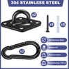 Feanron Hammock Hooks 4 Pack, Heavy Duty Hammock Hanging Kit,