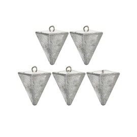BLUEWING 1lb Box Pyramid Fishing Sinker Weights Lead Weight Saltwalter Fishing Weights for Surf Fishing, 16oz 1pack