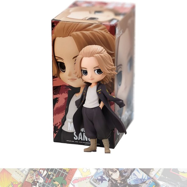 Manjiro Sano [B]: 14cm Q Posket Mini Statue Figurine Bundled