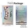 24PCS 4th of July Press On Nails Short Square Fake