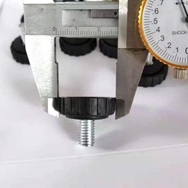 10Pcs Black M4 Thumb Screws, M4 X 10mm Screws, Monitor Mount Screws Knurled Thumbscrews with Carbon Steel Thread, Mechanical Door Fastening Elements, Clamping Screws with Round Head, Round Screws