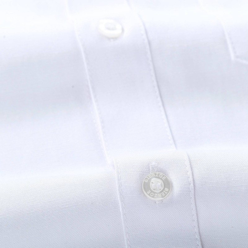 Bienzoe Boy's School Uniform Long Oxford Shirt -