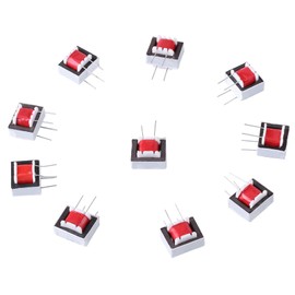 10pcs Pack 600 600 Ohm 1 1 EI14 Isolation Transformer Audio Selection Materials Long-Lasting EMI High Voltage Stable Performance Radio Communication Power Output