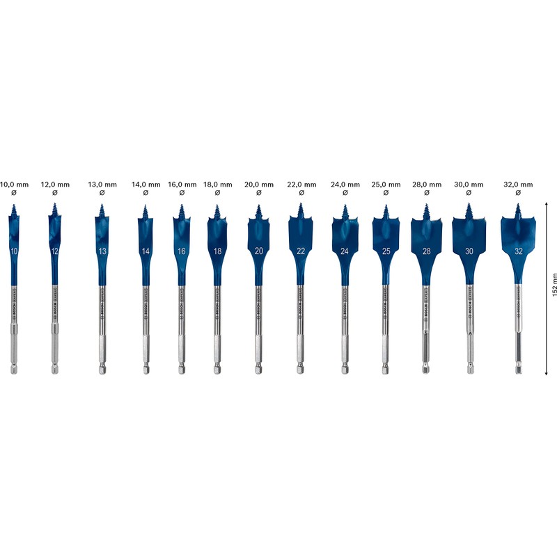 Bosch Professional 13 pc. Expert SelfCut Speed Spade Drill Bit