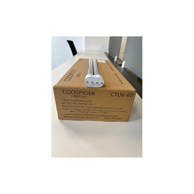 coospider-repta 60W UV Sanitizer Light, Portable Ultraviolet Light with 3-Gear