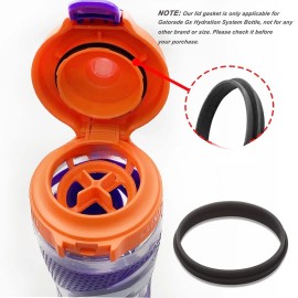 XYQMLY 10 Pcs Replacement Gaskets Rubber Seal Compatible with Gatorade GX Water