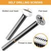 VIGRUE 145PCS Extra Long Outlet Screws - White Machine Screws