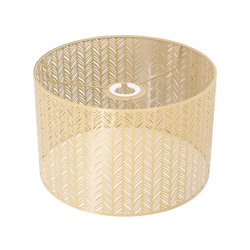 Drum Lamp Shade E27 E14 Clip Fir Leaf Shape Hollow