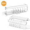 MSHOMELY 2 Pack Cable Organizer Box with Lid, Charge Cord