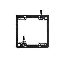 QWORK Low Voltage Mounting Bracket, 50 Pack 2 Gang Dual Gang Drywall Mounting Wall Plate Bracket for Telephone Wires, Network Cables