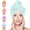 Glamza Microfibre Hair Towel Wrap Super Absorbing Twist Turban Hair