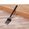 100pcs Black Plastic Forks