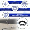 2 Pieces Isophonic Metal Pipe Clamp M8 with Rubber Gasket