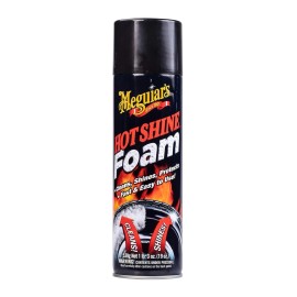Meguiar's Hot Shine Tire Foam 19 Fl Oz Glossy Tire Dressing Protects Cleans S...