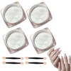 Tomedeks 4 PCS Chrome nail powder, Nail chrome powders, Chrome