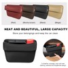 DXNQ Large Capacity Car Seat Gap Filler Organizer, Leather Car