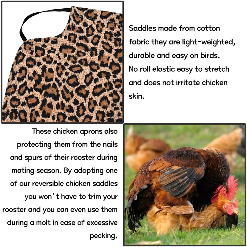 5 Pieces Chicken Saddle Hen Apron Set, Feather Protection Jacket