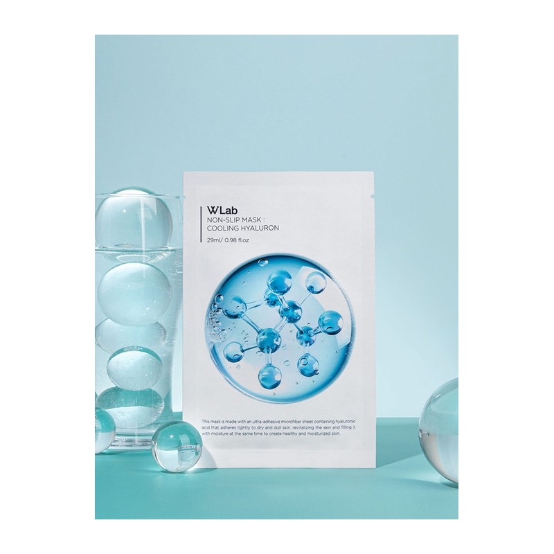 [5 sheets] W Lab 3 types of non-slip masks (Cooling
