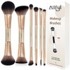 Set de Brochas de Maquillaje 6 Piezas Doble Punta, 12