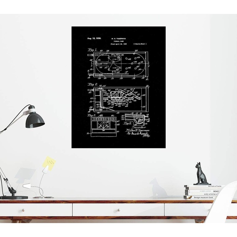 Pinball Game Patent Print M11207