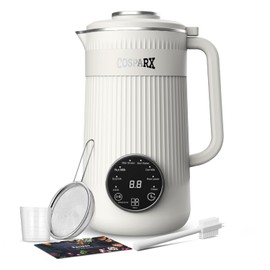 8 in 1 Nut Milk Maker Machine Blender, 32oz Homemade Soy, Almond, Oat, Coconut, Plant Based and Non Dairy Beverages, Nut Milk Maker Machines – with Delay Start and Keep Warm Functions