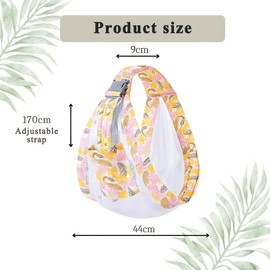 Breathable Baby Carrier Side,Children's Carrier Side,Baby Sling Baby Newborn,Toddler Carrier, Baby Sling,Wild Ride Child Carrier up to 20 kg (Pink, Leaves)