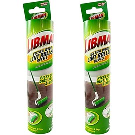Libman Extra Wide Lint Roller Refill - 2 Pack (100 Sheets)
