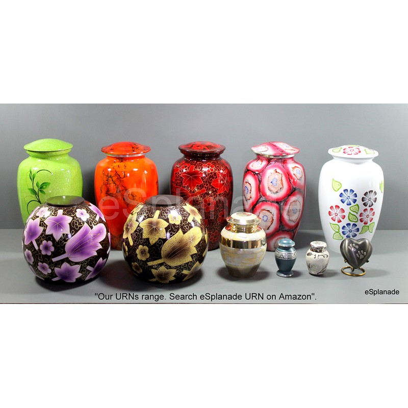 Esplanade Heart Shaped Pet Cremation Urn Keepsake Container Jar Pot