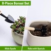 Bonsai Set 8 Pcs - Include Pruner,Fold Scissors,Mini Rake,Bud &
