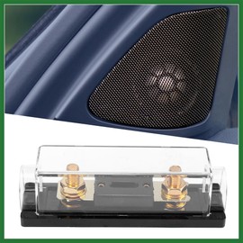 Motoforti 2pcs Black Car Audio 100 Amp ANL Fuse with In-Line Holder Fusible Long-lasting