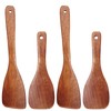 Thoquene Set of 4 Wooden Spatulas for Kitchen Restaurant