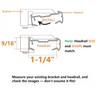 2pcs Mount Bracket Holder for Pleated and Cellular Shades Headrail