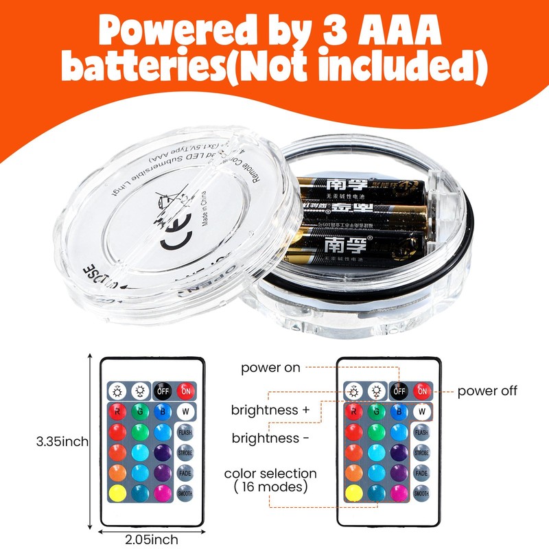 Retisee 8 Sets Boat Marine Waterproof LED Lights Battery Operated