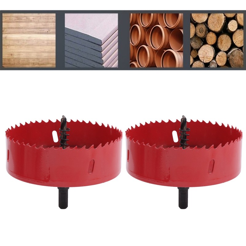 2 Sets BiMetal Hole Saw Cutter Set for Aluminum Board