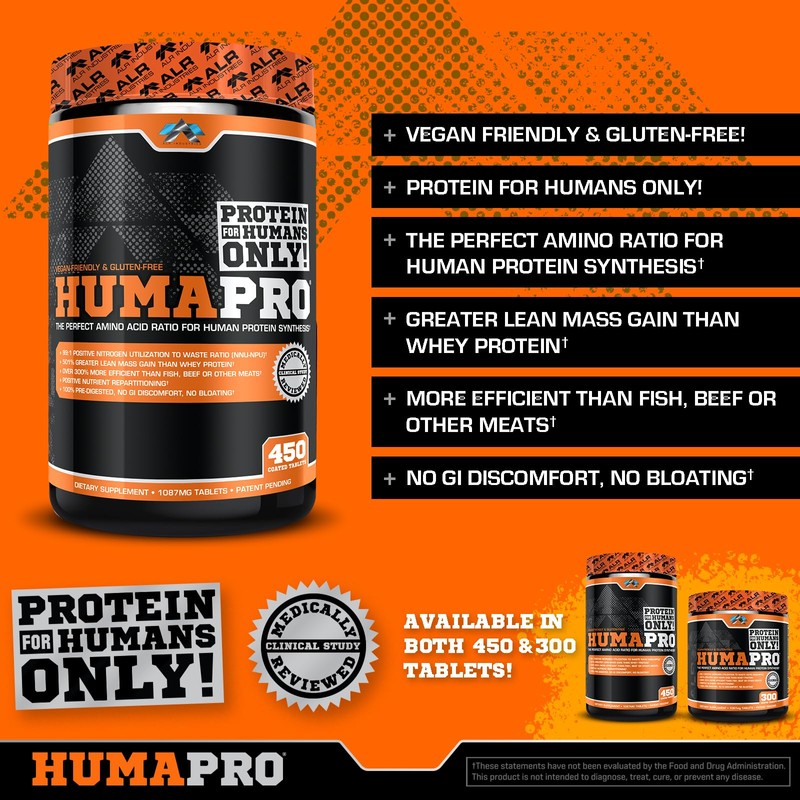 ALR Industries Humapro Tablets | Amino Acids Protein Matrix for